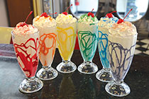 Donna´s Diner Milkshakes: Rainbow of Flavors
